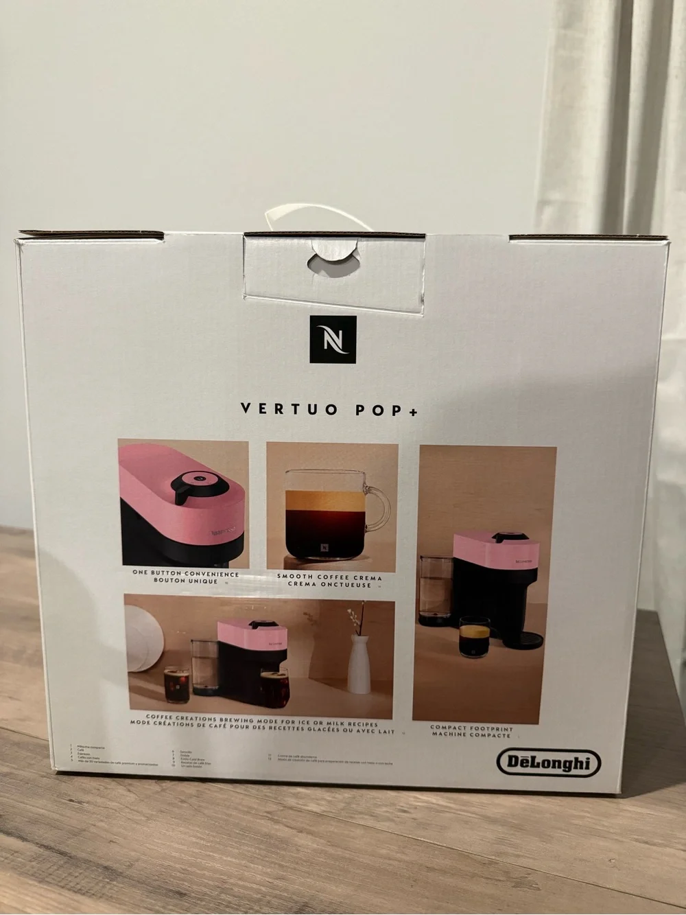 Nespresso Vertuo Pop+ Coffee Machine - Candy Pink